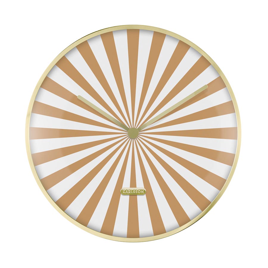 Candy Swirl Wall Clock - Sand Brown