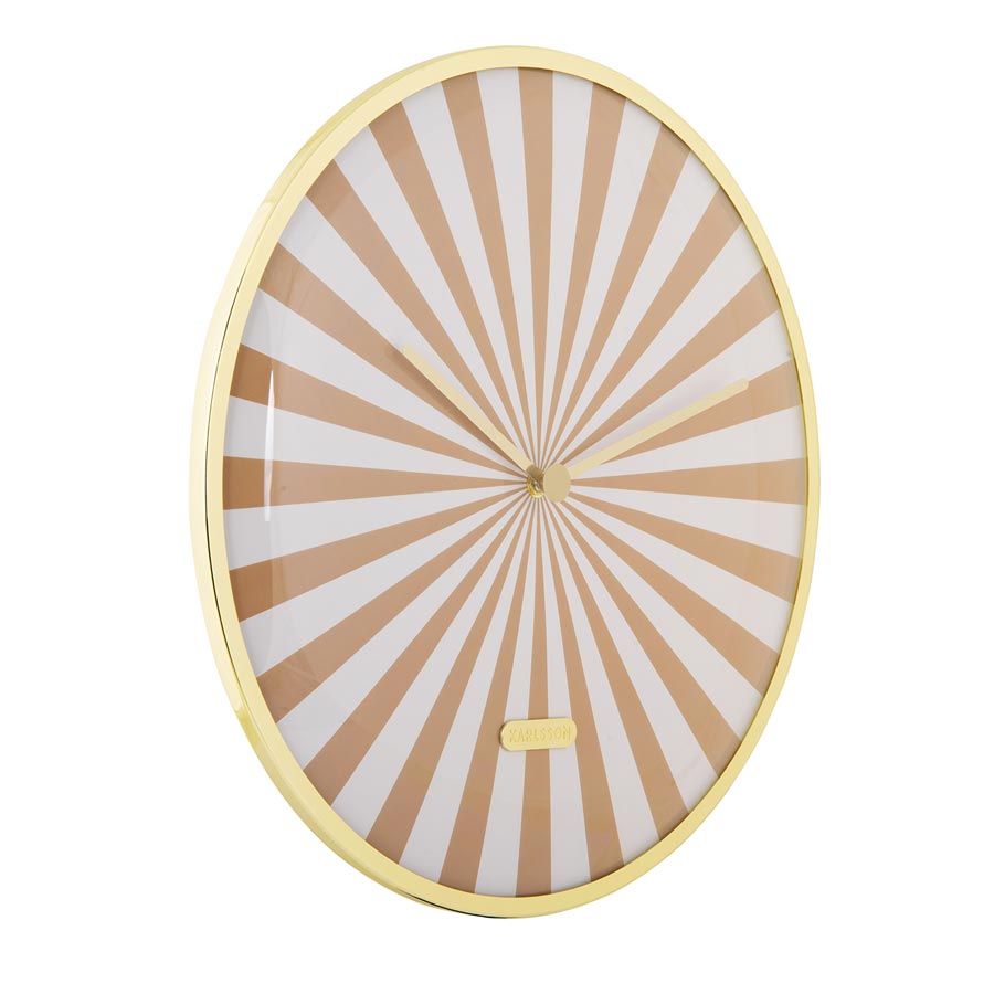 Candy Swirl Wall Clock - Sand Brown