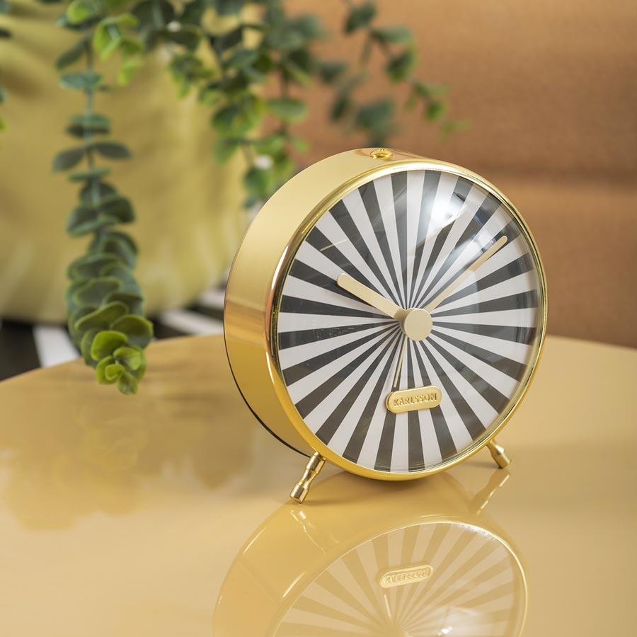 Candy Swirl Alarm Clock - Black