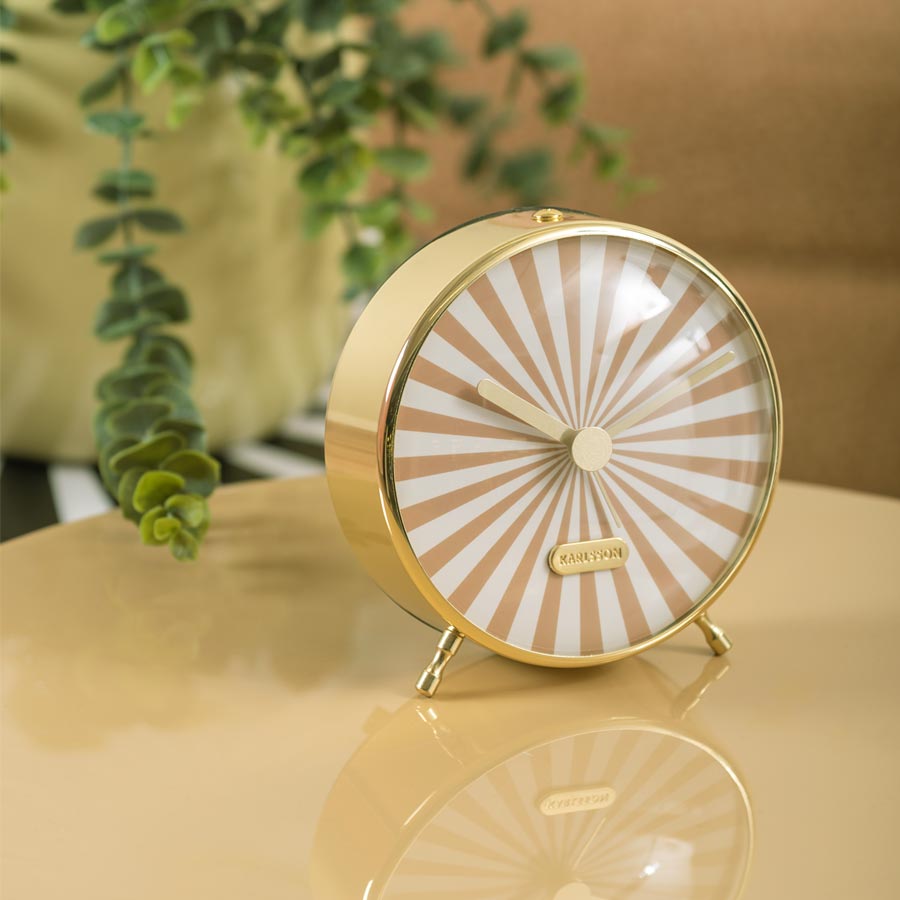 Candy Swirl Alarm Clock - Sand Brown