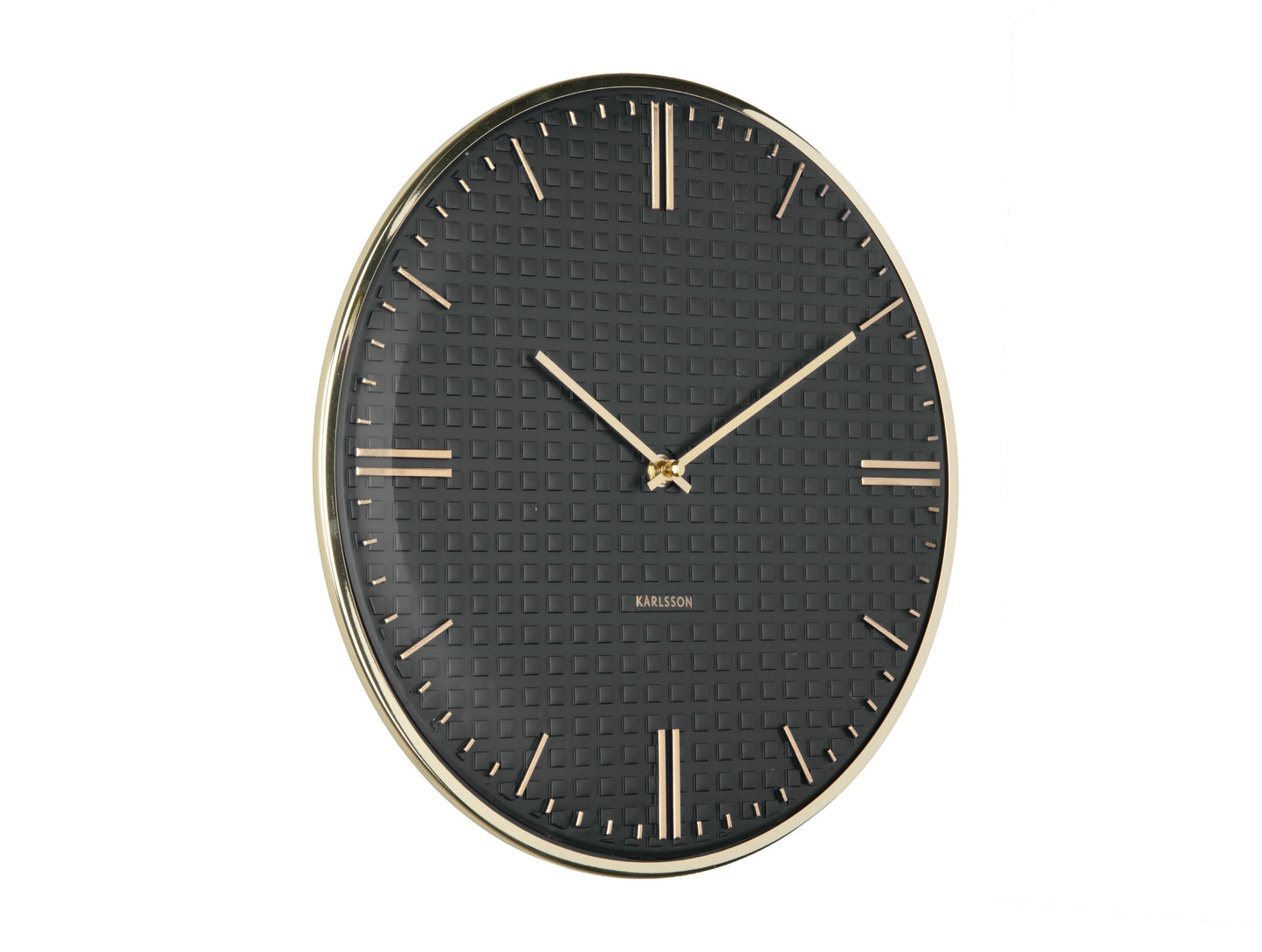 Riqueza Wall Clock - Black