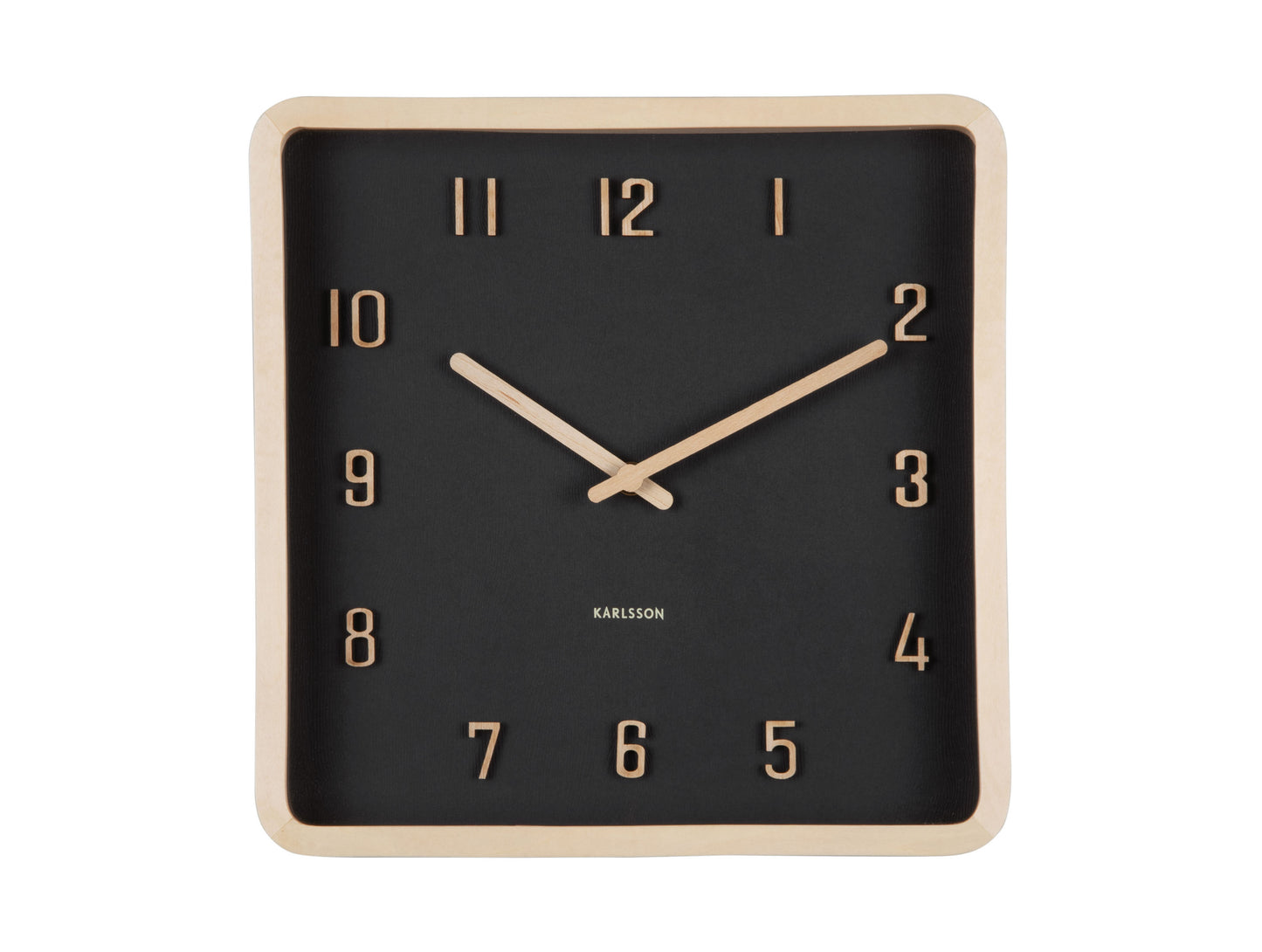 Nervadura Square Clock - Black