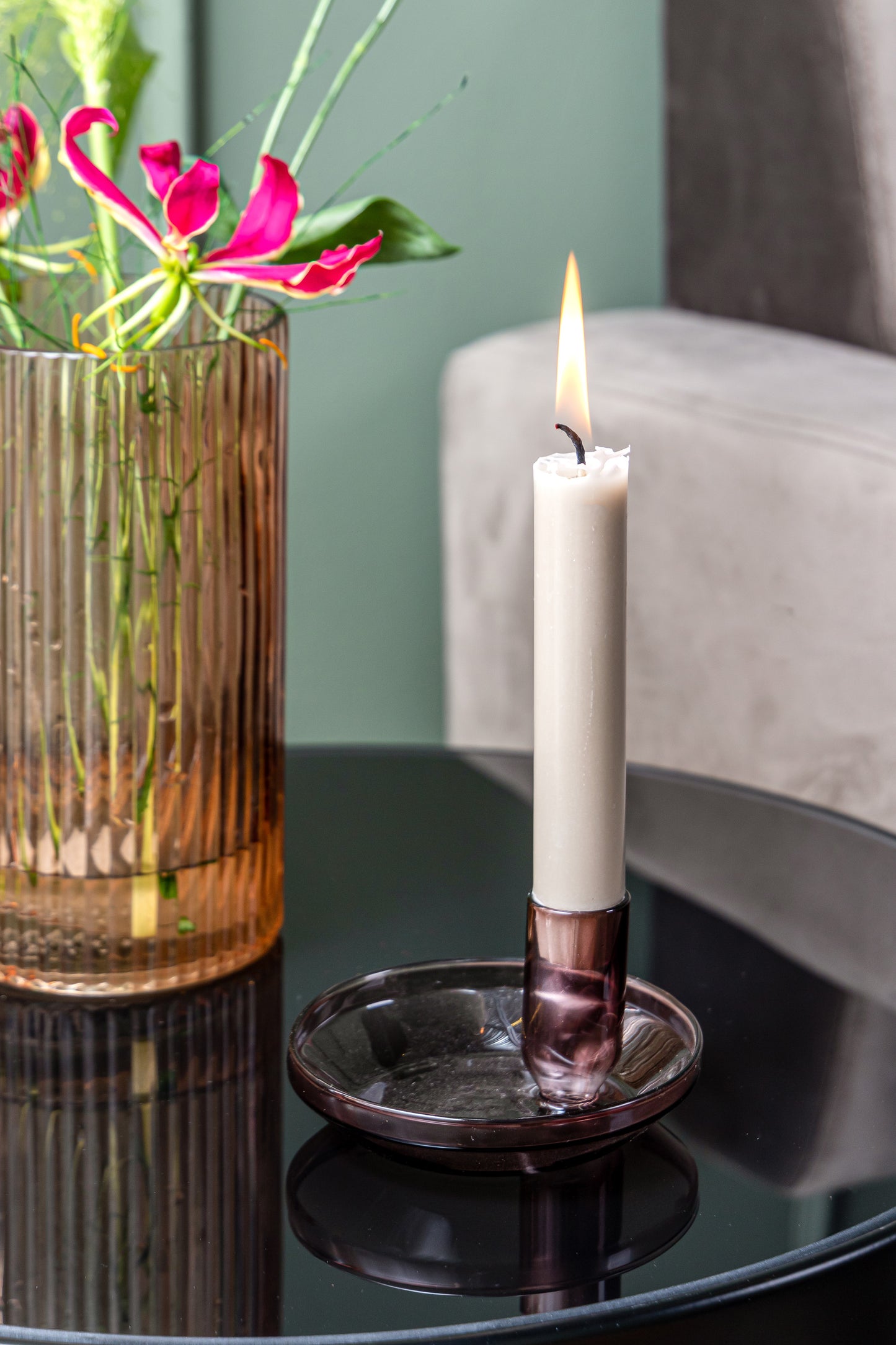 Tub Candle Holder - Chocolate