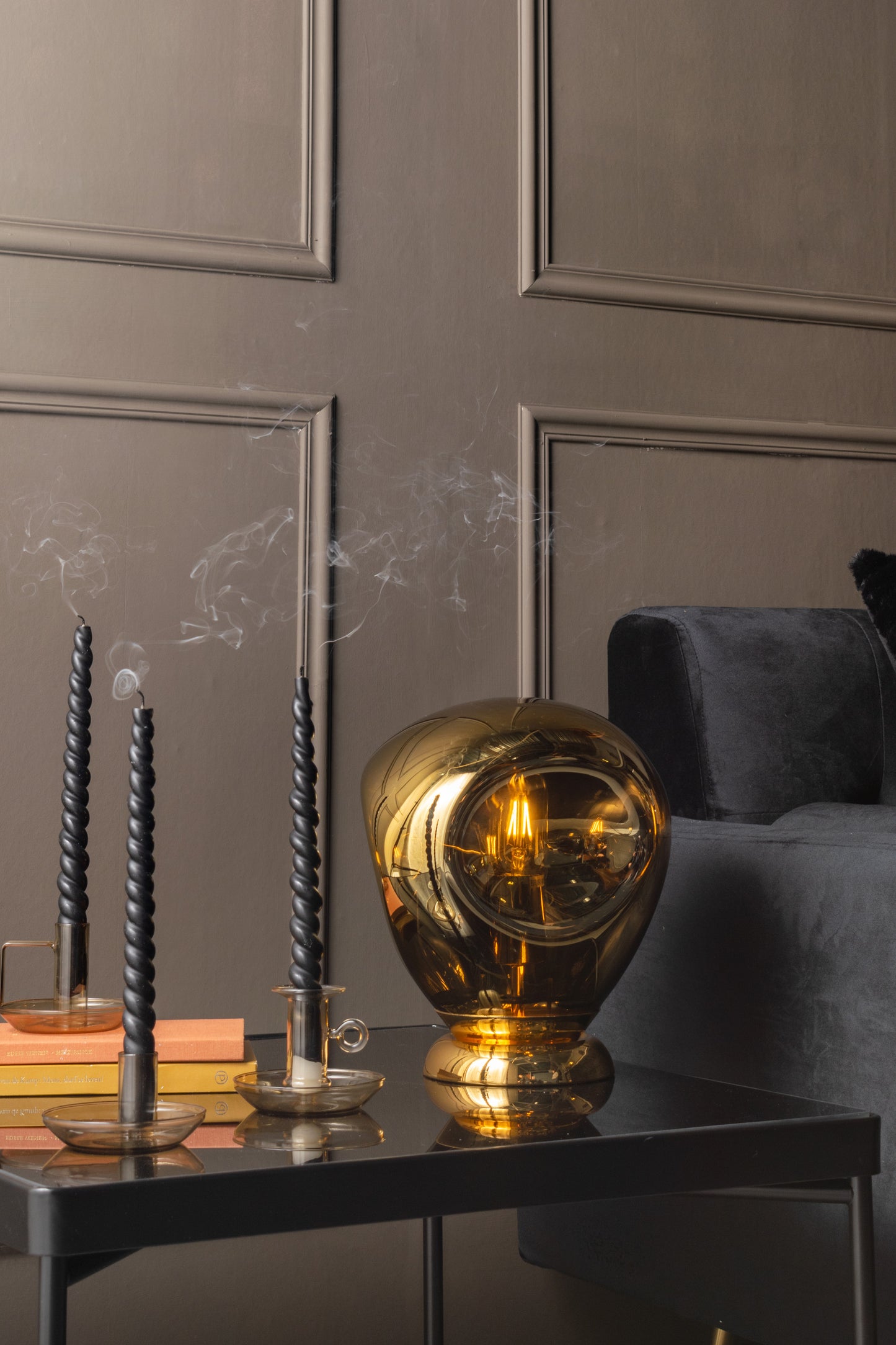 Modern Light Candle Holder - Sand Brown