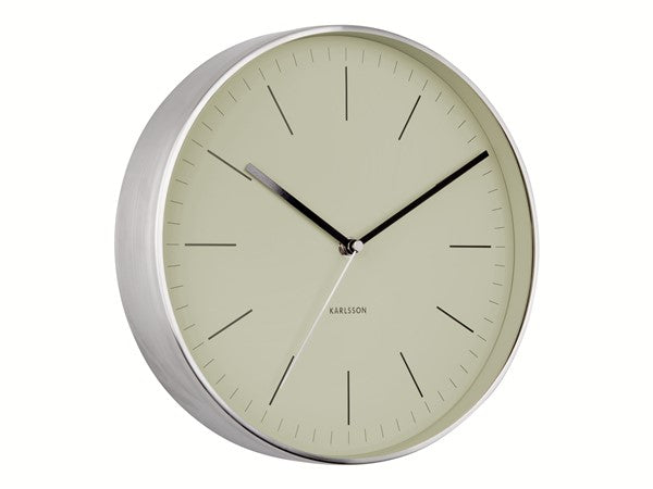 Minimal Clock - Olive Green
