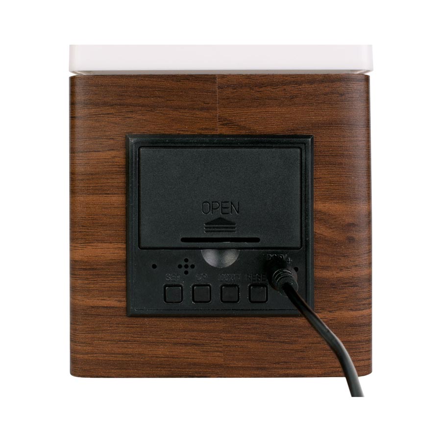 Frosted LED & Light - Dark Wood