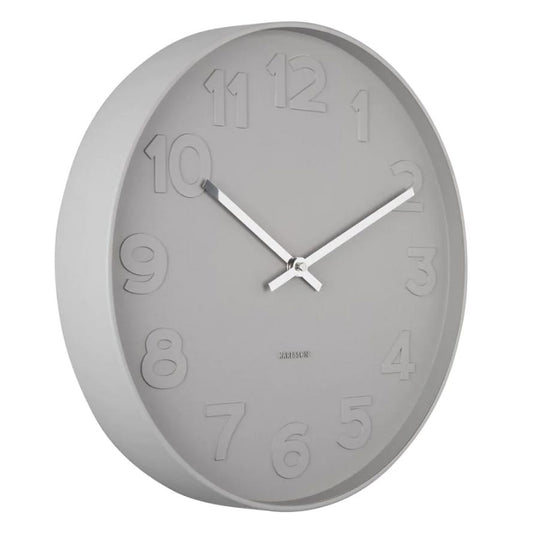 Mr Grey Numbers Clock - Medium