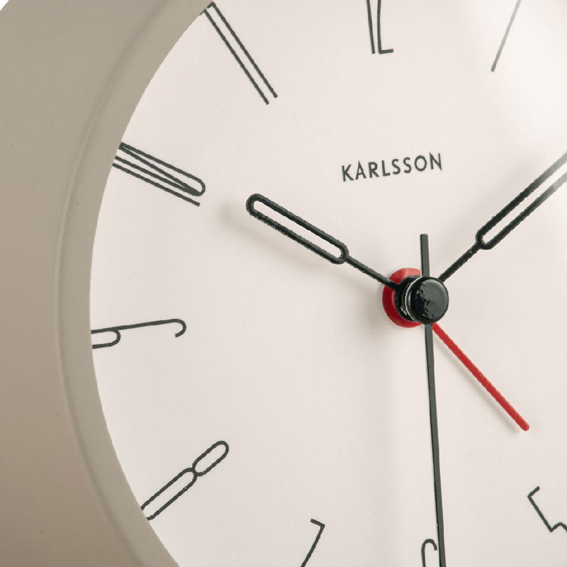 Belle Alarm Clock - Grey