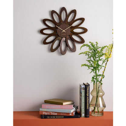 Fiore Clock - Dark Wood
