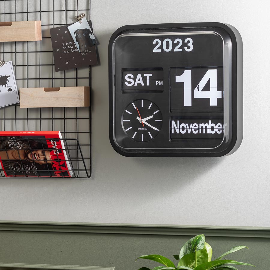 Big Flip Clock - Black