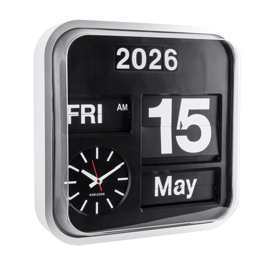 Big Flip Clock - Silver