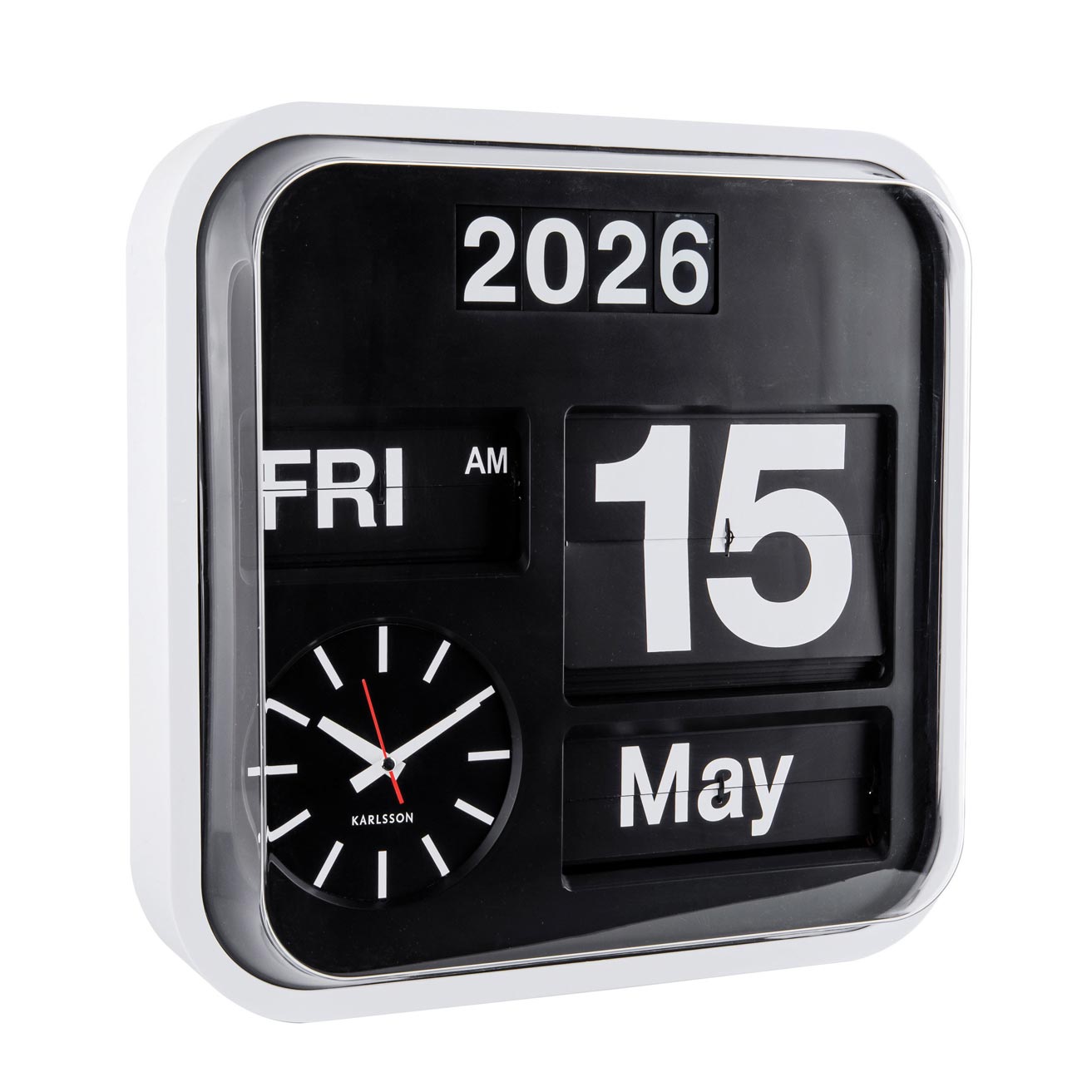 Big Flip Clock - White