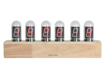 Cathode Clock - Wood