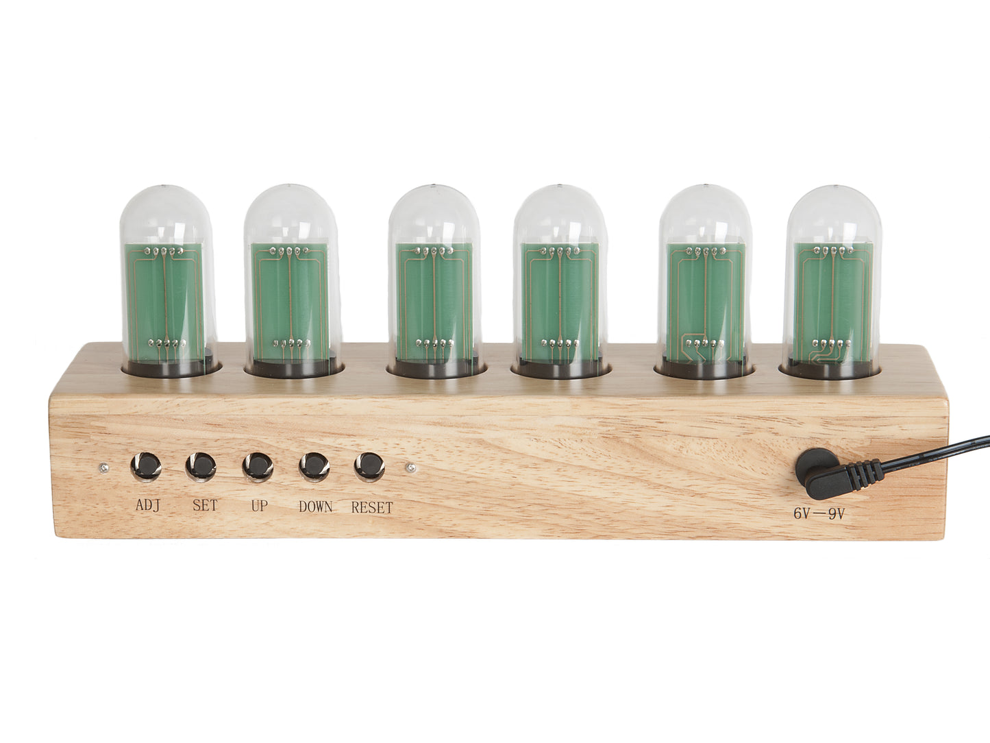 Cathode Clock - Wood