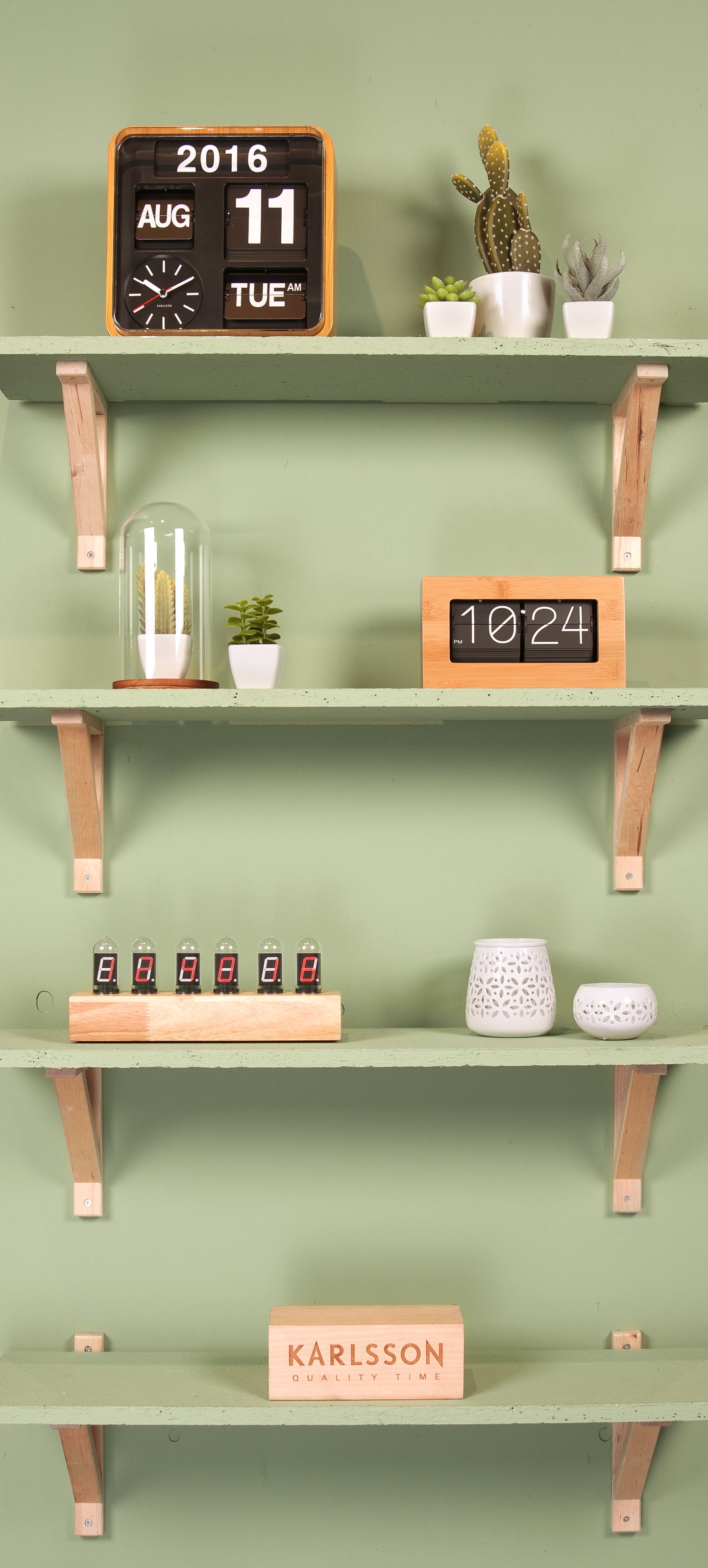 Cathode Clock - Wood