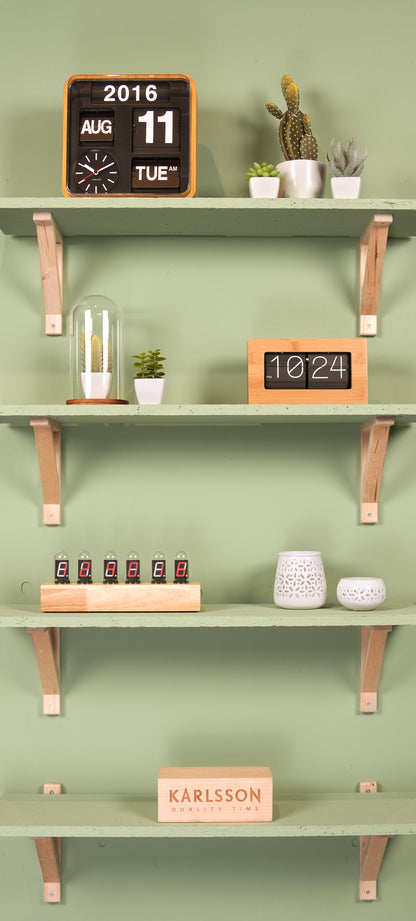 Cathode Clock - Wood