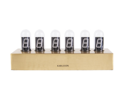 Cathode Clock - Gold
