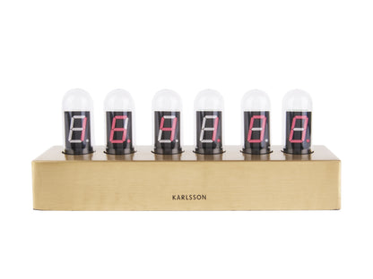 Cathode Clock - Gold
