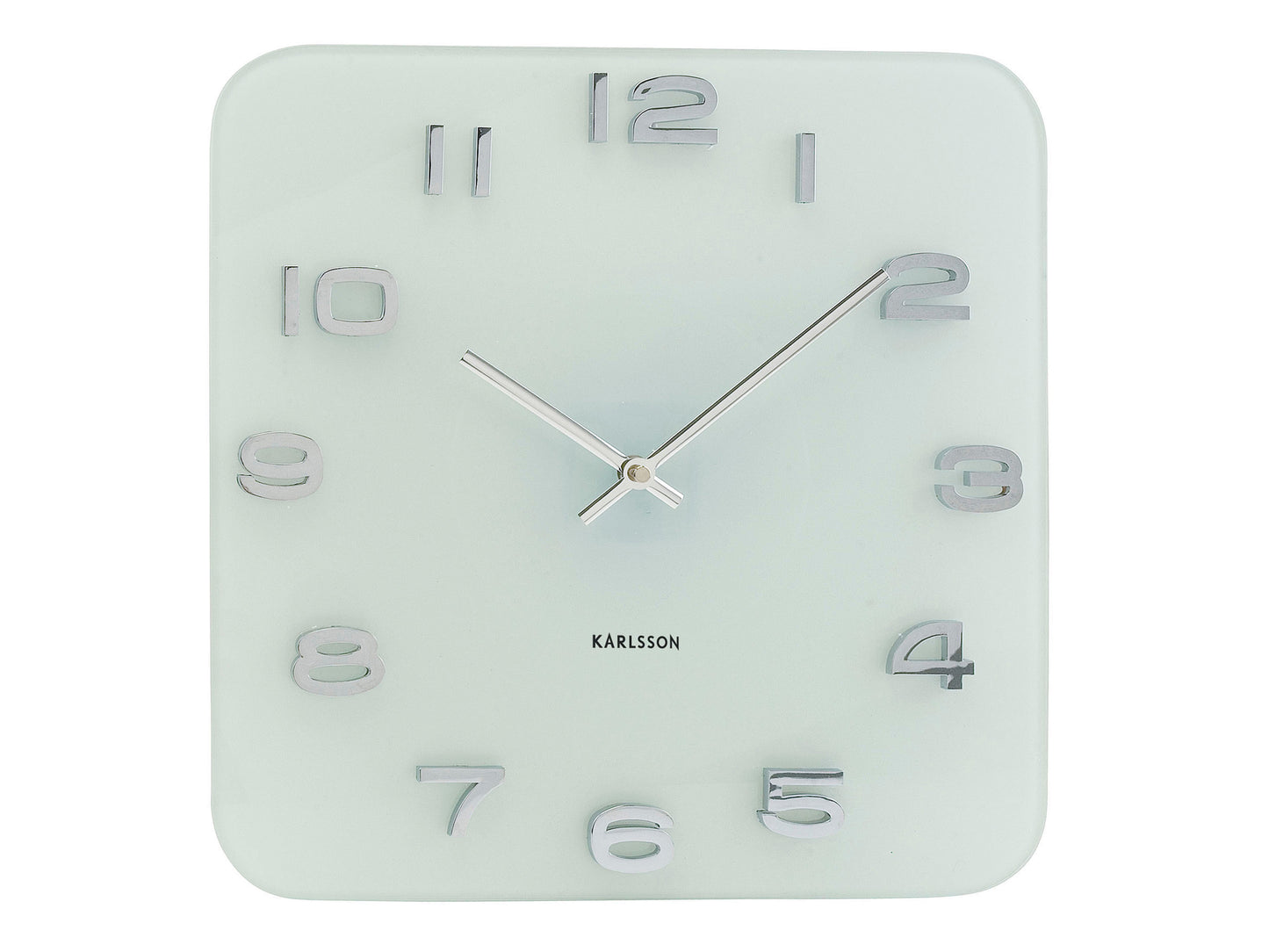 Vintage Square Wall Clock - White