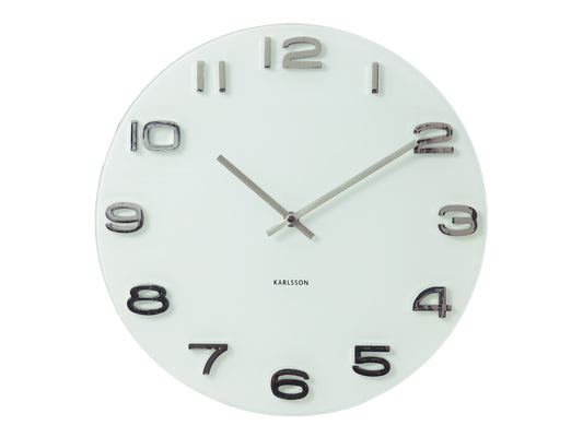 Vintage Wall Clock - White
