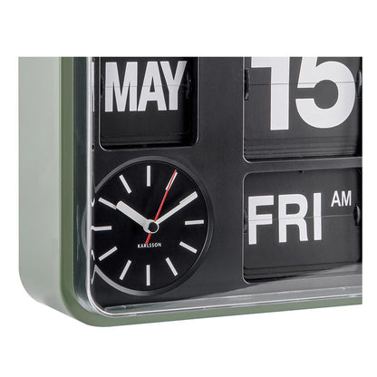 Mini Flip Clock - Jungle Green