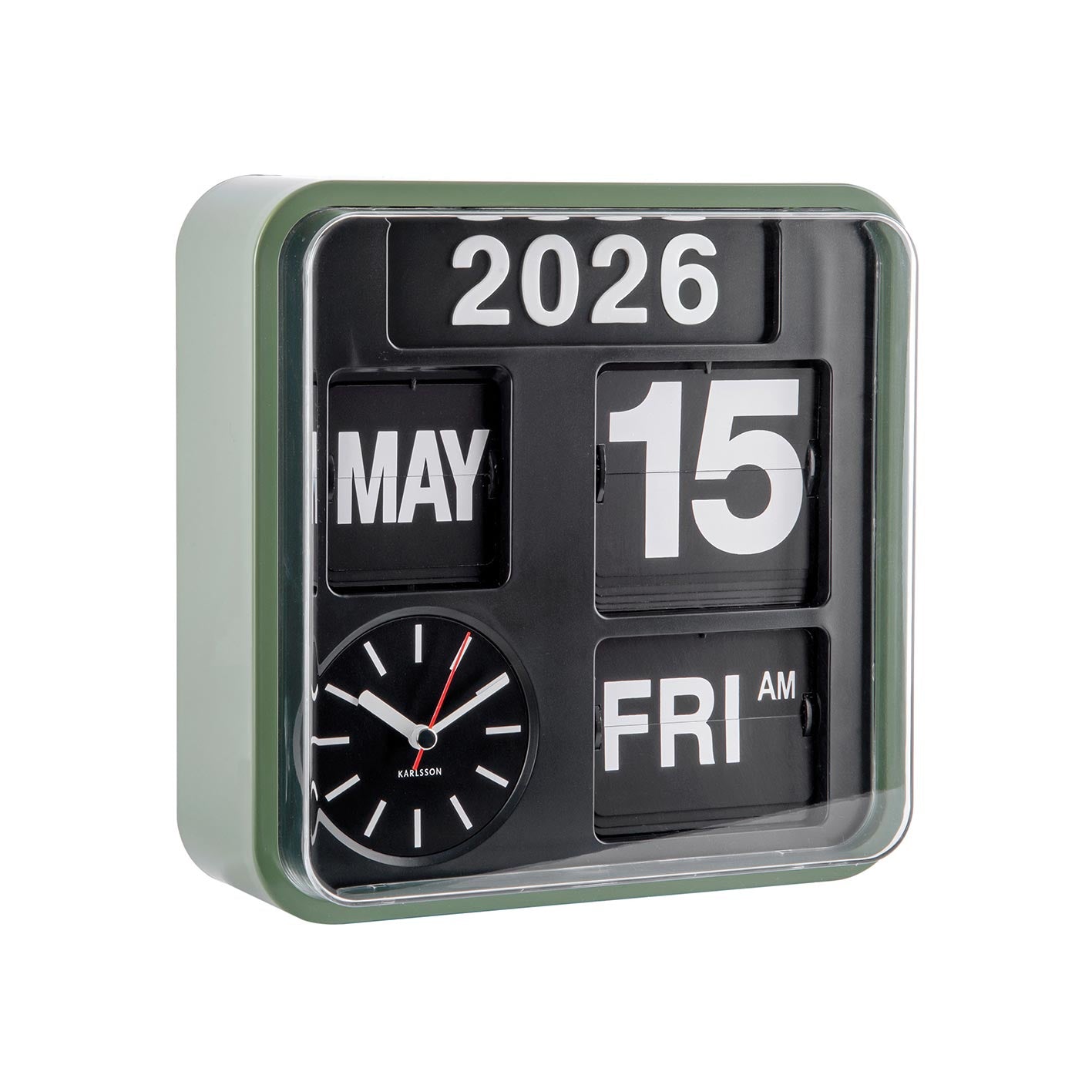 Mini Flip Clock - Jungle Green