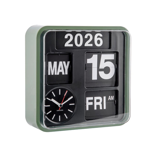 Mini Flip Clock - Jungle Green