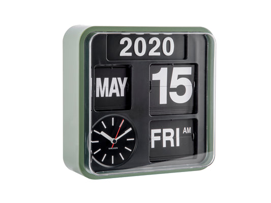 Mini Flip Clock - Jungle Green