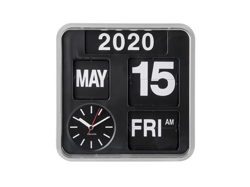 Mini Flip Clock - Silver [PRE-ORDER END OCT]