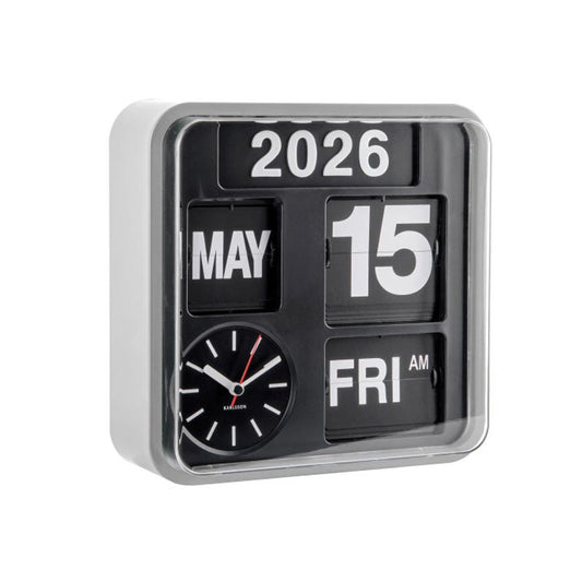 Mini Flip Clock - Silver