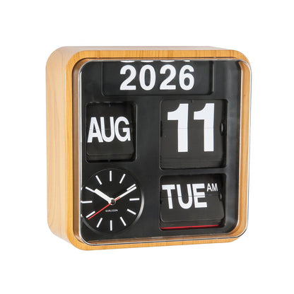 Mini Flip Clock - Wood