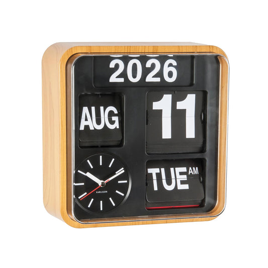 Mini Flip Clock - Wood
