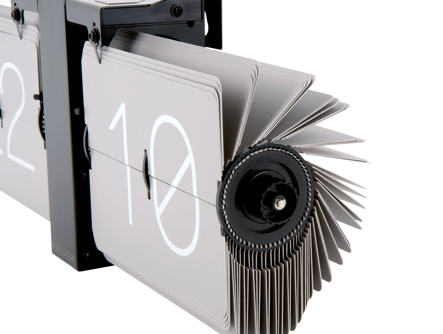 Flip No Case Clock - Grey