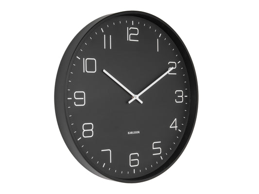 Lofty Wall Clock - Matte Black