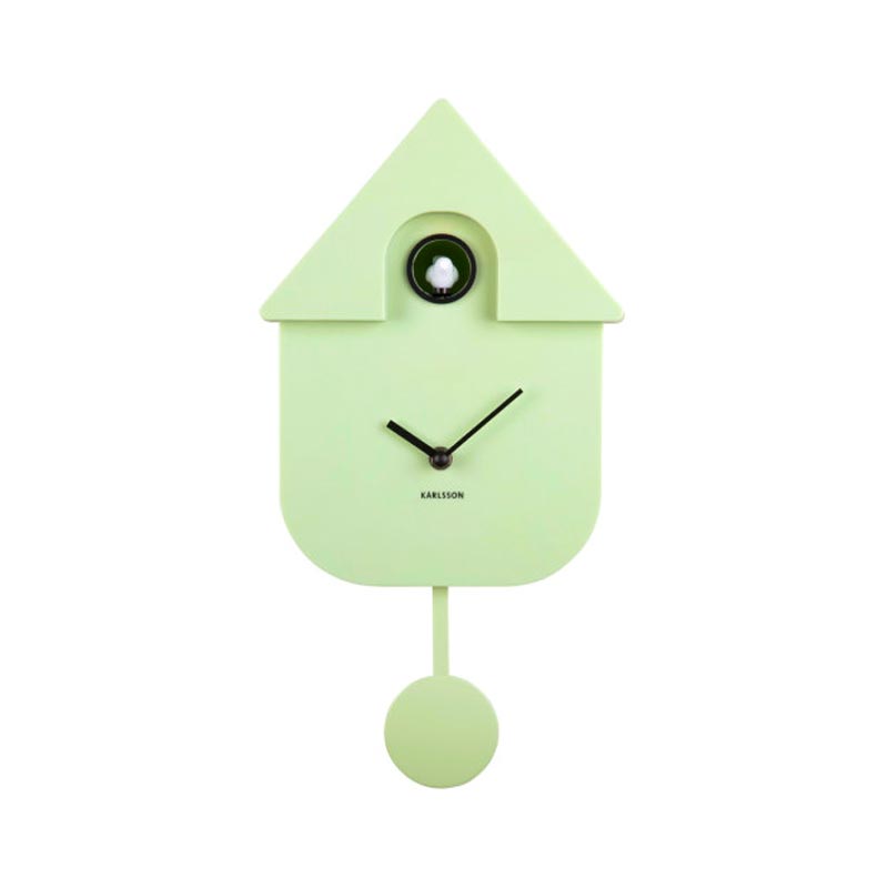 Modern Cuckoo Clock - Soft Green
