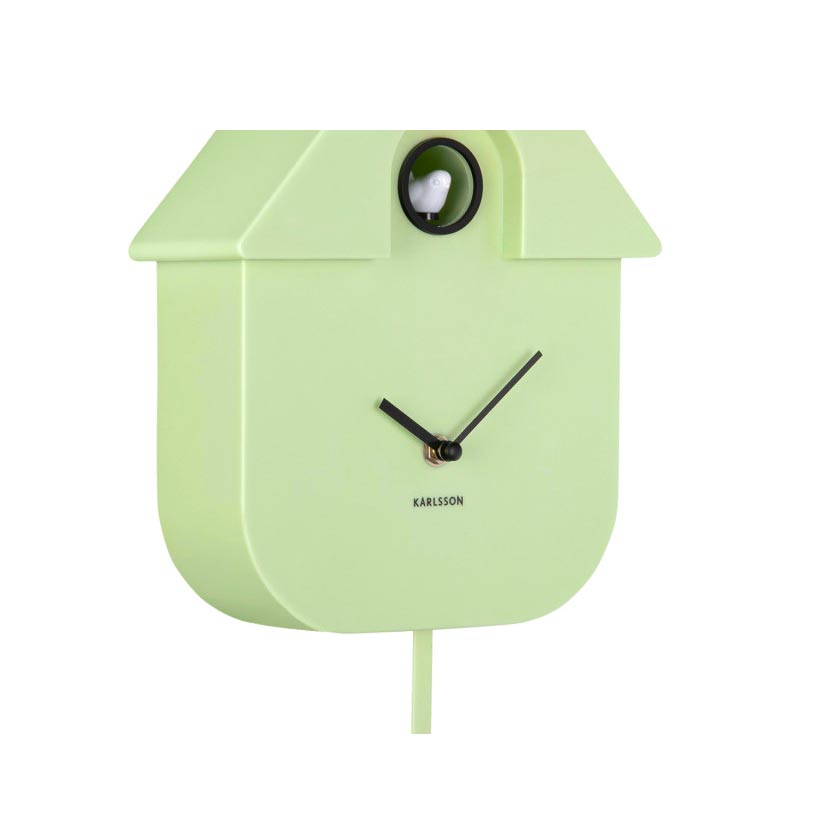 Modern Cuckoo Clock - Soft Green