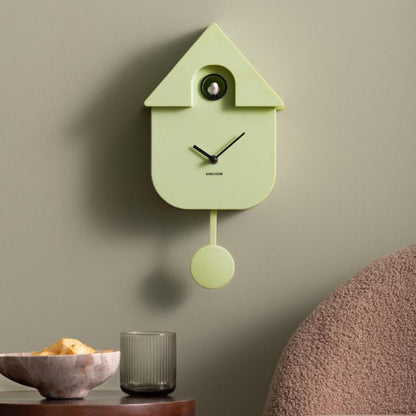 Modern Cuckoo Clock - Soft Green