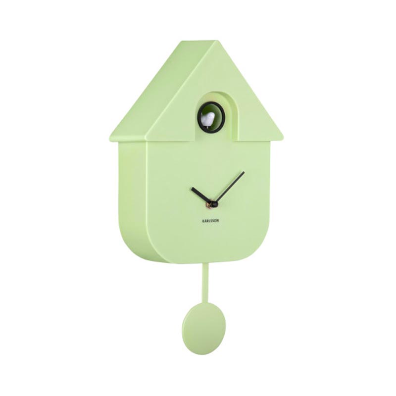 Modern Cuckoo Clock - Soft Green