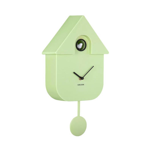 Modern Cuckoo Clock - Soft Green