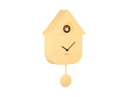 Modern Cuckoo Clock - Soft Yellow