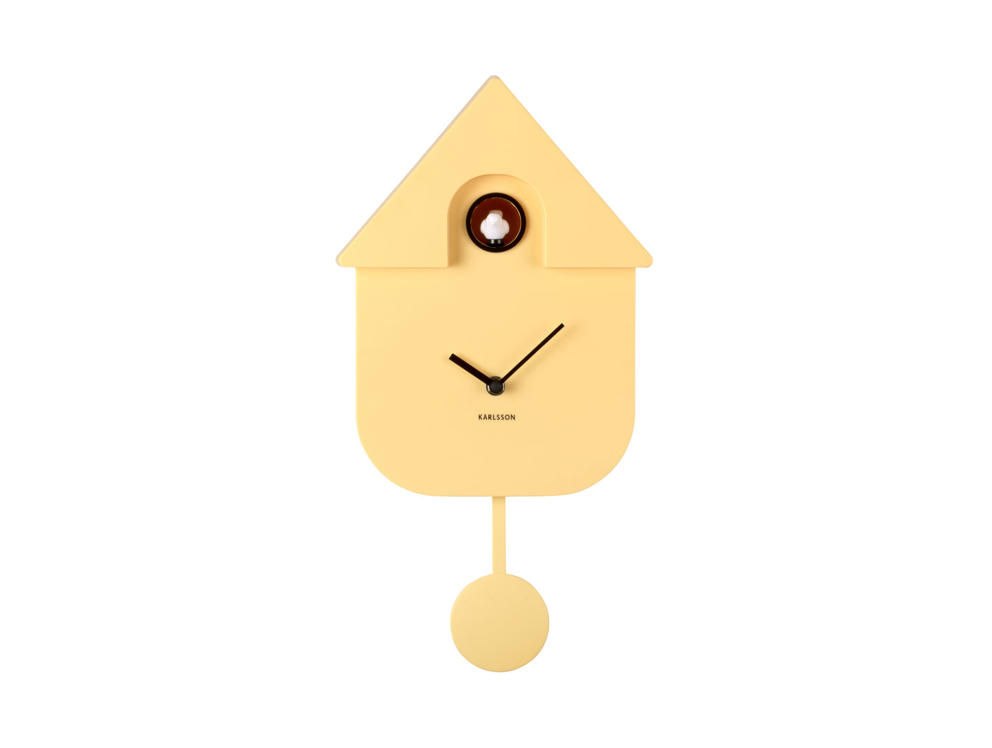 Modern Cuckoo Clock - Soft Yellow