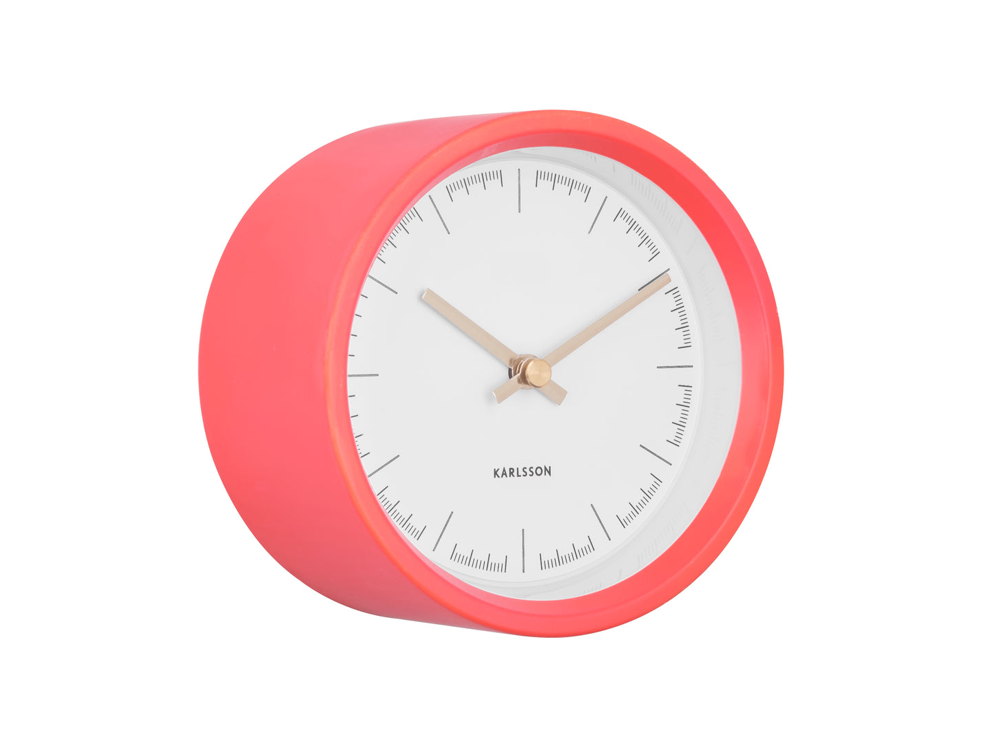 Dense Wall Clock - Coral Pink