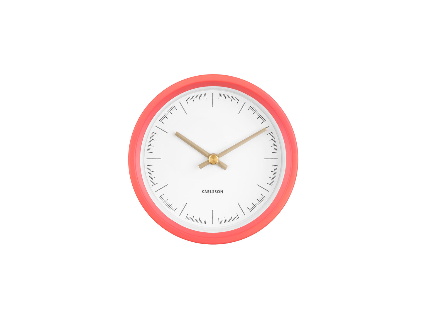Dense Wall Clock - Coral Pink