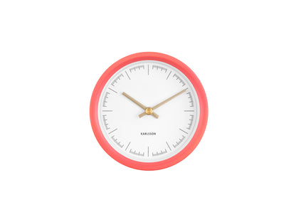 Dense Wall Clock - Coral Pink