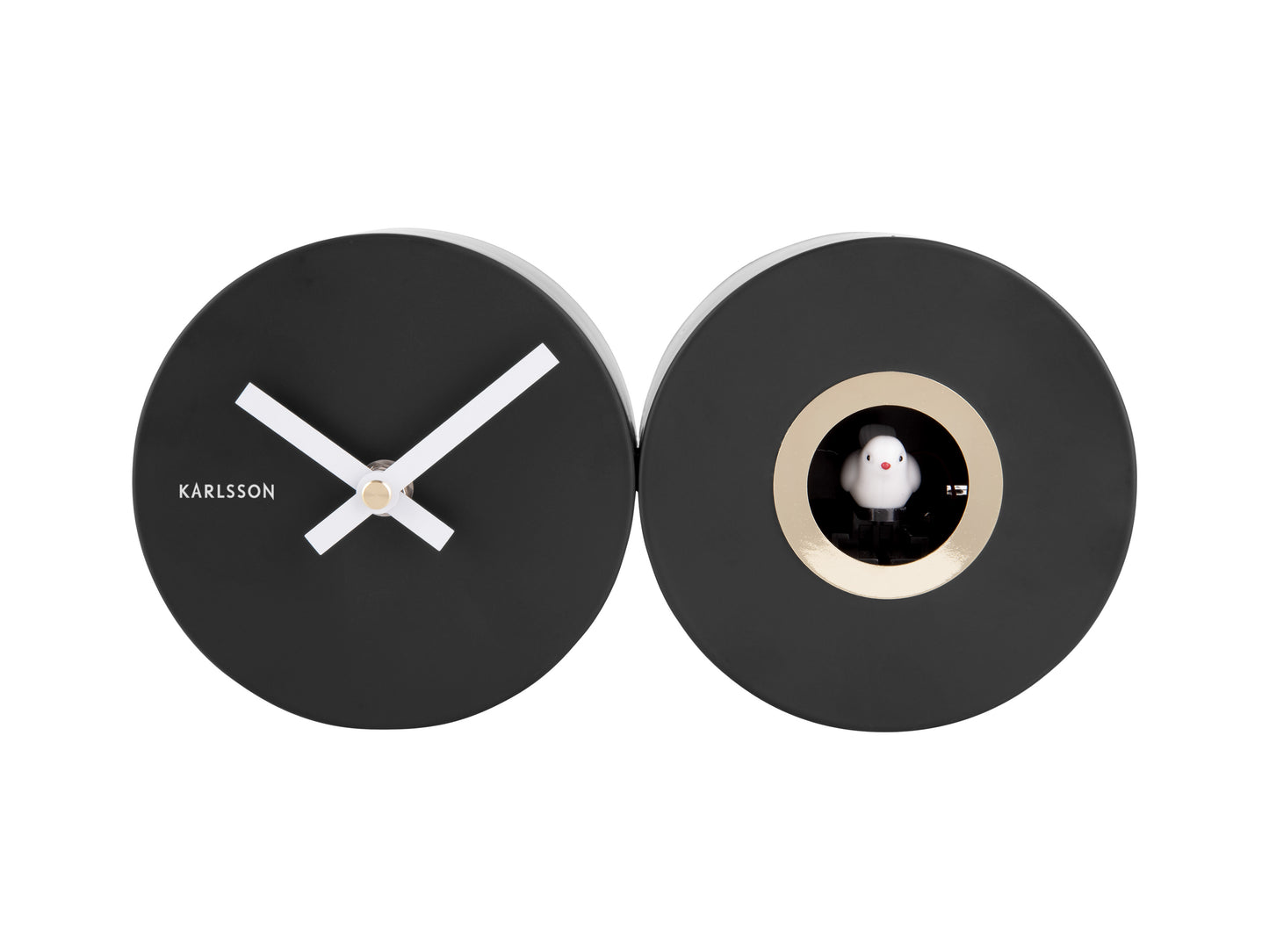 Duo Cuckoo Clock - Matte Black