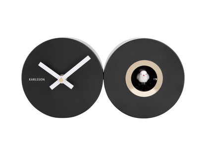 Duo Cuckoo Clock - Matte Black