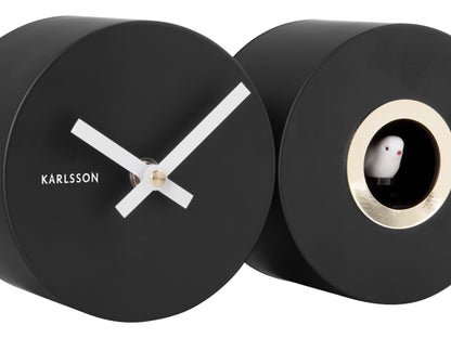 Duo Cuckoo Clock - Matte Black