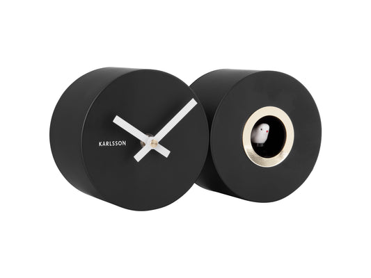 Duo Cuckoo Clock - Matte Black