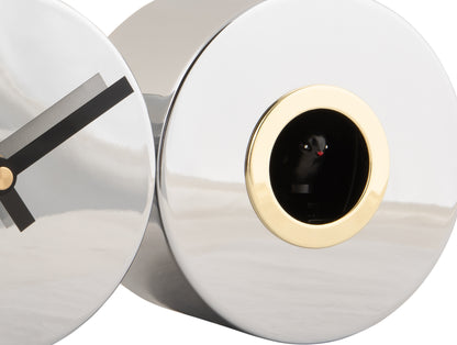Duo Cuckoo Clock - Chrome