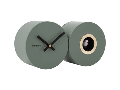 Duo Cuckoo Clock - Matte Green